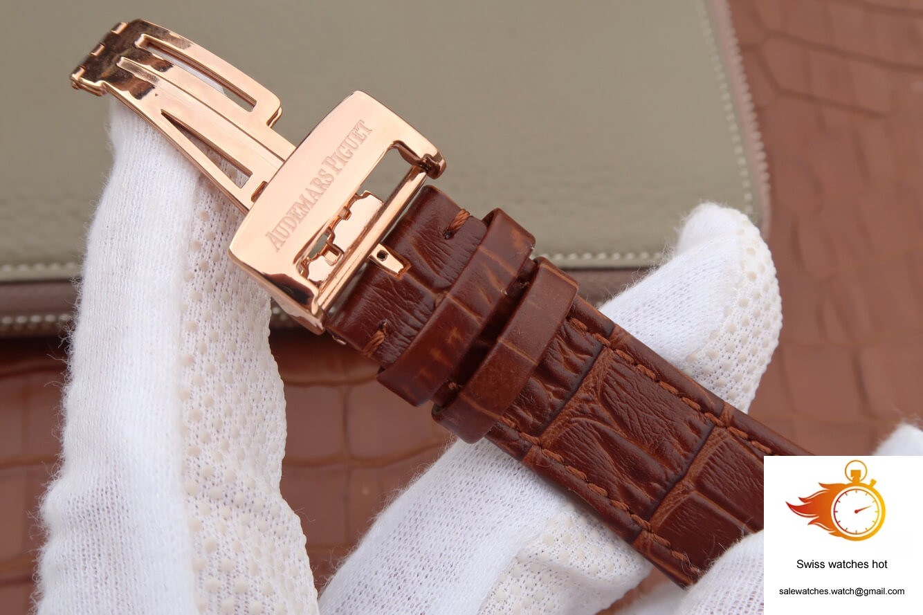 Audemars Piguet Royal Oak Perpetual Calendar 26574 JF Factory Rose Gold Grey Dial 8 Audemars Piguet Royal Oak Perpetual Calendar 26574 JF Factory Rose Gold Grey Dial 8