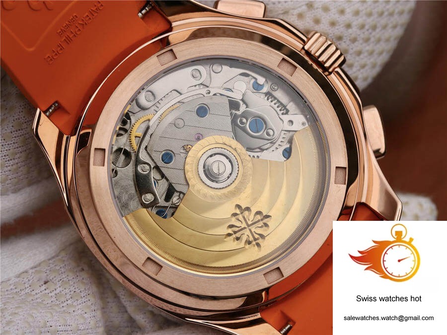 Patek Philippe Aquanaut 5968A-001 Orange Strap 8 Patek Philippe Aquanaut 5968A-001 Orange Strap 8
