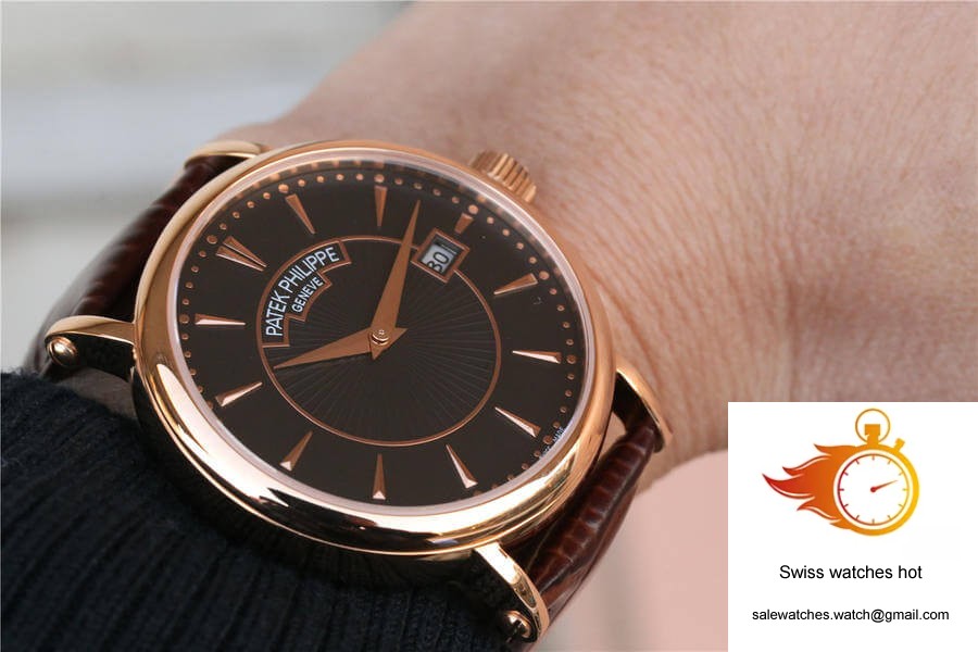 Patek Philippe Calatrava ZF Factory Rose Gold Black Dial 8 Patek Philippe Calatrava ZF Factory Rose Gold Black Dial 8