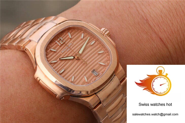 Patek Philippe Nautilus Ladies 7118-1R-010 PF Factory Honey Gold Dial 8 Patek Philippe Nautilus Ladies 7118-1R-010 PF Factory Honey Gold Dial 8