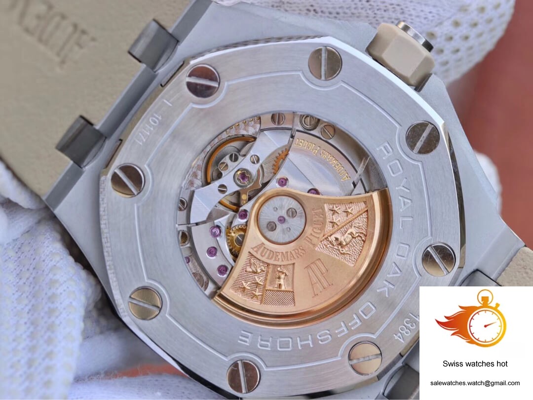 Audemars Piguet Royal Oak Offshore 15710ST.OO.A085CA.01 JF Factory Beige Dial 8 Audemars Piguet Royal Oak Offshore 15710ST.OO.A085CA.01 JF Factory Beige Dial 8
