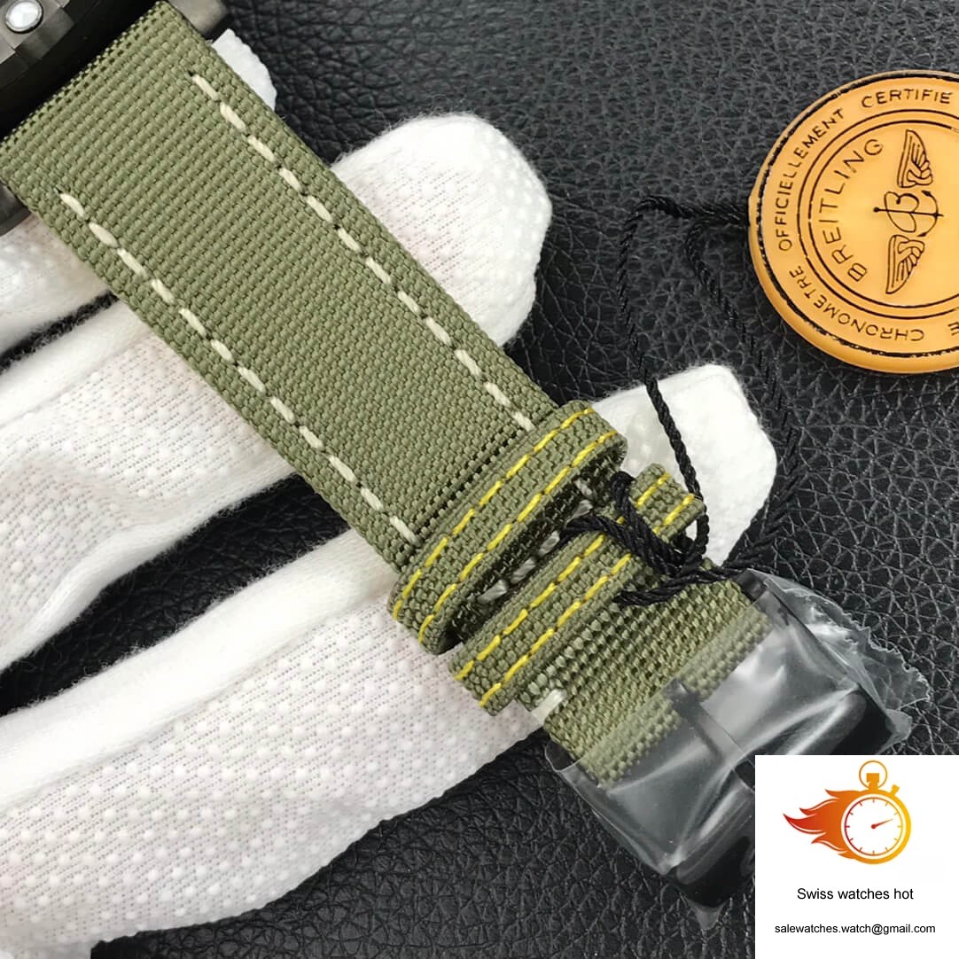 Breitling Avenger Automatic GMT 45 Night Mission V323952A1L1X1 GF Factory Green Dial 8 Breitling Avenger Automatic GMT 45 Night Mission V323952A1L1X1 GF Factory Green Dial 8