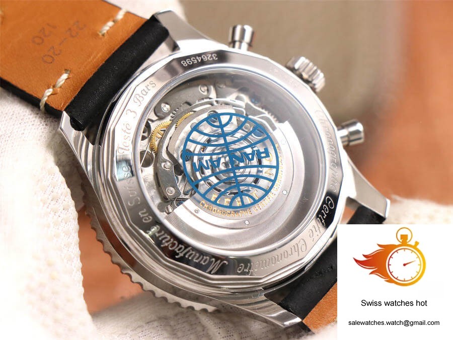 Breitling Navitimer 1 B01 Chronograph 43 Pan Am Edition AB01212B1C1A1 V9 Factory Blue Dial 8 Breitling Navitimer 1 B01 Chronograph 43 Pan Am Edition AB01212B1C1A1 V9 Factory Blue Dial 8