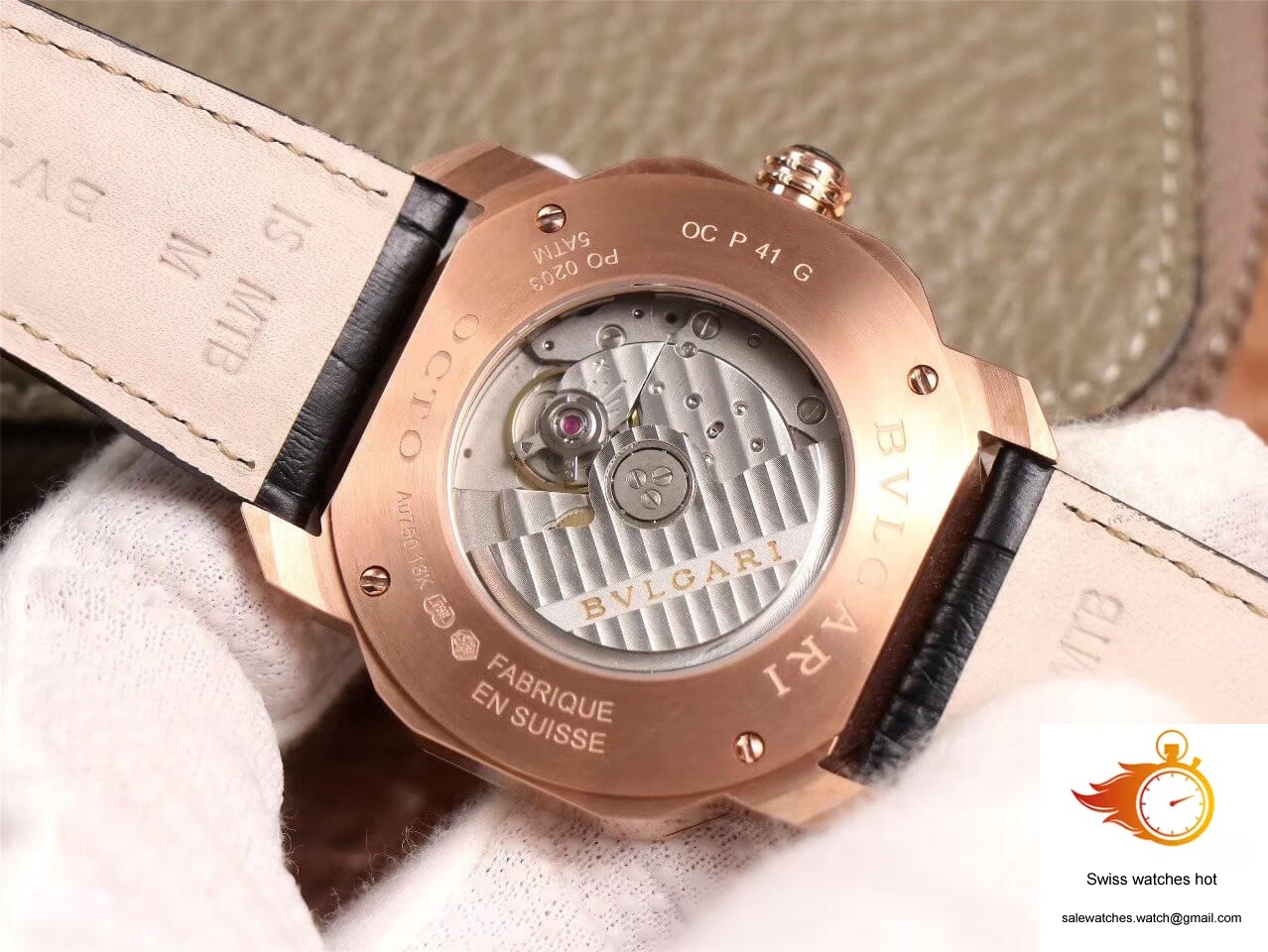 Bvlgari Octo 101963 BGOP41BGLD BV Factory Black Dial 8 Bvlgari Octo 101963 BGOP41BGLD BV Factory Black Dial 8