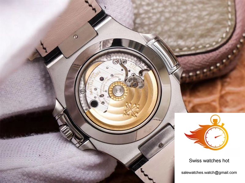 PF Factory Patek Philippe Nautilus 5726/1A-010 Moonphase Black Leather Strap 8 PF Factory Patek Philippe Nautilus 5726/1A-010 Moonphase Black Leather Strap 8