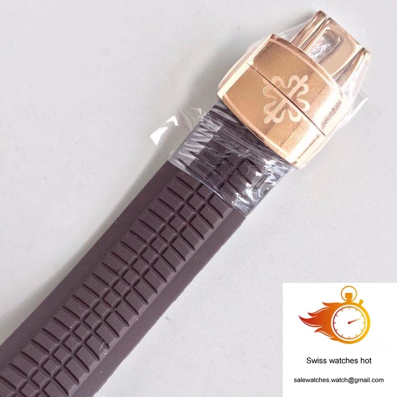 Patek Philippe Aquanaut Jumbo 5167R-001 PF Factory Chocolate Dial 8 Patek Philippe Aquanaut Jumbo 5167R-001 PF Factory Chocolate Dial 8