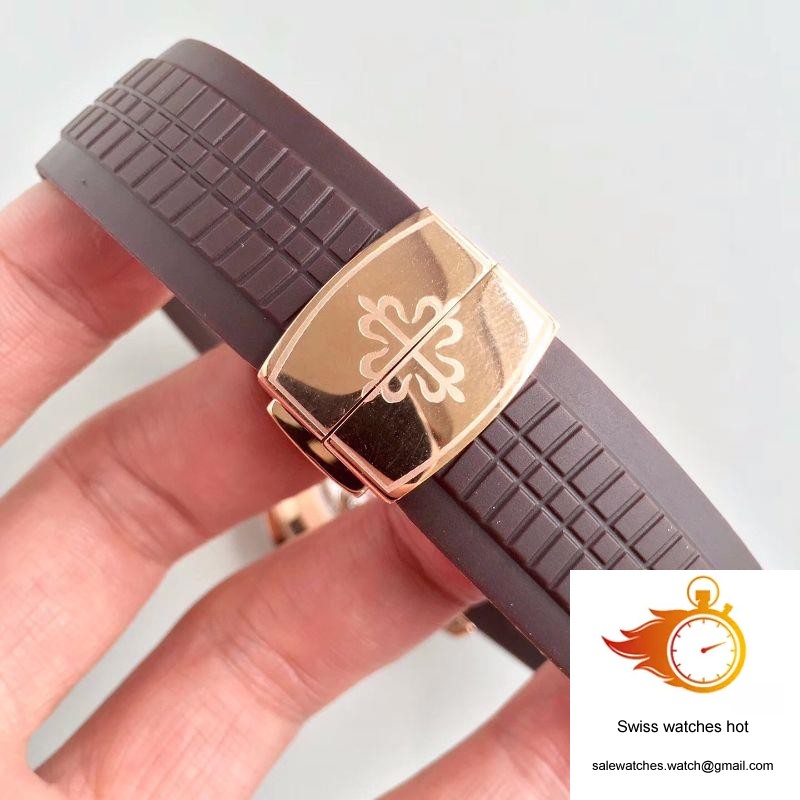 Patek Philippe Aquanaut Travel Time 5164R-001 Rose Gold Chocolate Dial 8 Patek Philippe Aquanaut Travel Time 5164R-001 Rose Gold Chocolate Dial 8