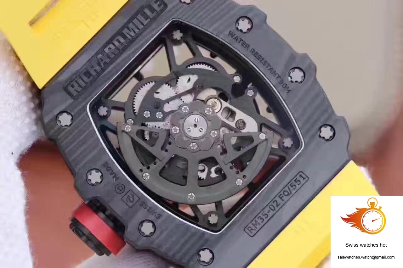 Richard Mille RM35-02 Rafael Nadal KV Factory Black Skeleton Dial 8 Richard Mille RM35-02 Rafael Nadal KV Factory Black Skeleton Dial 8