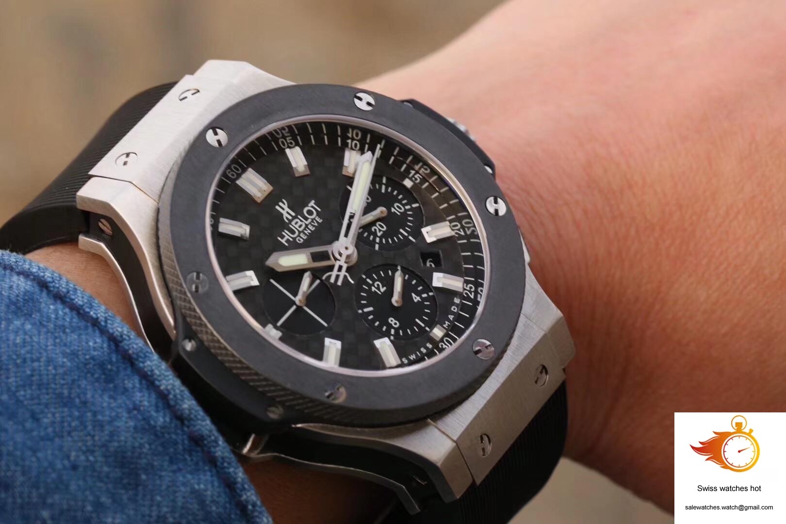 Hublot Big Bang Steel Ceramic 301.SB.131.RX HBB V6 Factory Carbon Fiber Dial 8 Hublot Big Bang Steel Ceramic 301.SB.131.RX HBB V6 Factory Carbon Fiber Dial 8