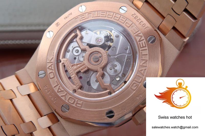 Audemars Piguet Royal Oak Perpetual Calendar 26574OR.OO.1220OR.02 JF Factory Blue Dial 8 Audemars Piguet Royal Oak Perpetual Calendar 26574OR.OO.1220OR.02 JF Factory Blue Dial 8