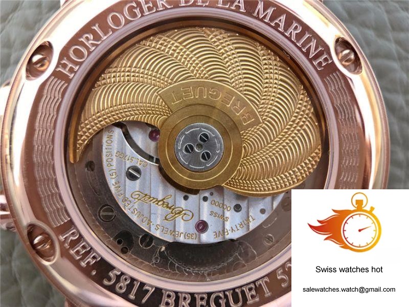 Breguet Marine Big Date 5817 5817BR/Z2/5V8 GF Factory Black Dial 8 Breguet Marine Big Date 5817 5817BR/Z2/5V8 GF Factory Black Dial 8