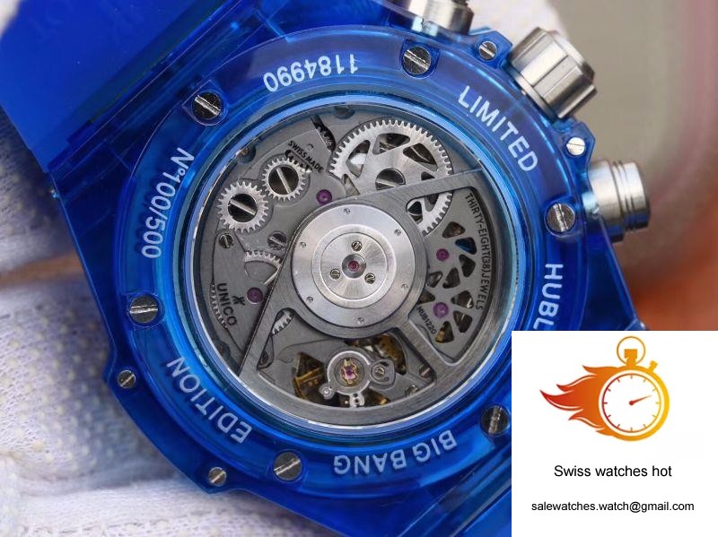 Hublot Big Bang Unico 411.JX.4802.RT Blue Strap Skeleton Dial 8 Hublot Big Bang Unico 411.JX.4802.RT Blue Strap Skeleton Dial 8