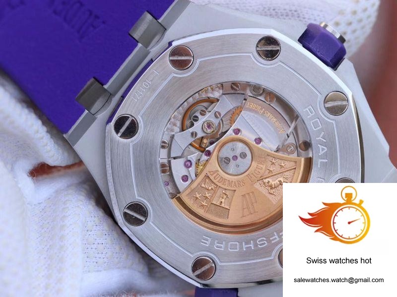 Audemars Piguet Royal Oak Offshore Diver 15710ST.OO.A077CA.01 Purple Dial 8 Audemars Piguet Royal Oak Offshore Diver 15710ST.OO.A077CA.01 Purple Dial 8