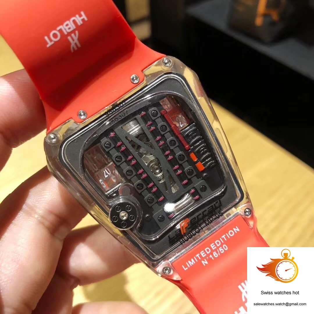 Hublot LaFerrari MP-05 Red Rubber Strap Black Dial 8 Hublot LaFerrari MP-05 Red Rubber Strap Black Dial 8