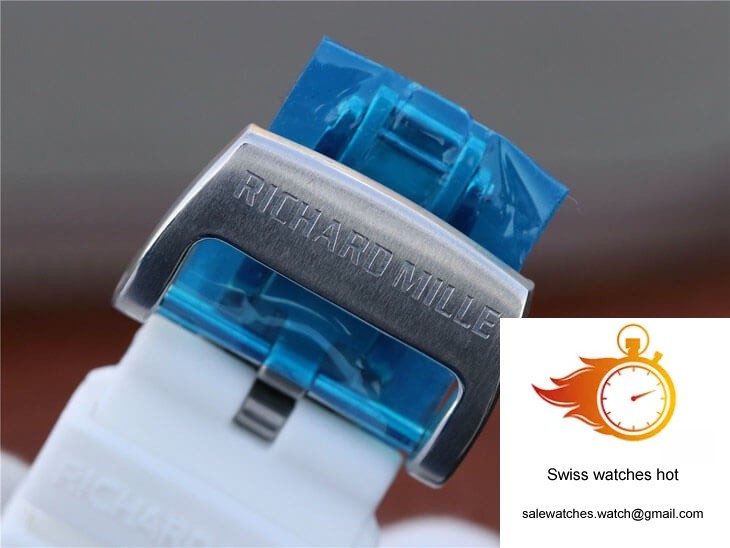 Richard Mille RM055 KV Factory White Rubber Strap 9 Richard Mille RM055 KV Factory White Rubber Strap 9