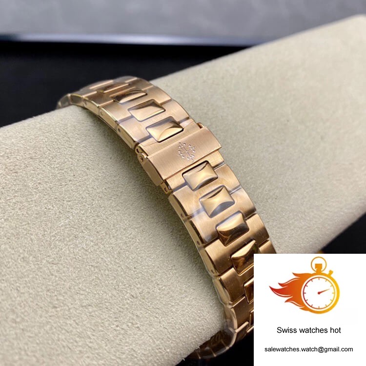 Patek Philippe Nautilus PPF Factory Rose Gold White Dial 9 Patek Philippe Nautilus PPF Factory Rose Gold White Dial 9