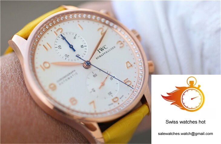 IWC Portuguese ZF Factory Yellow Cowhide Strap 9 IWC Portuguese ZF Factory Yellow Cowhide Strap 9