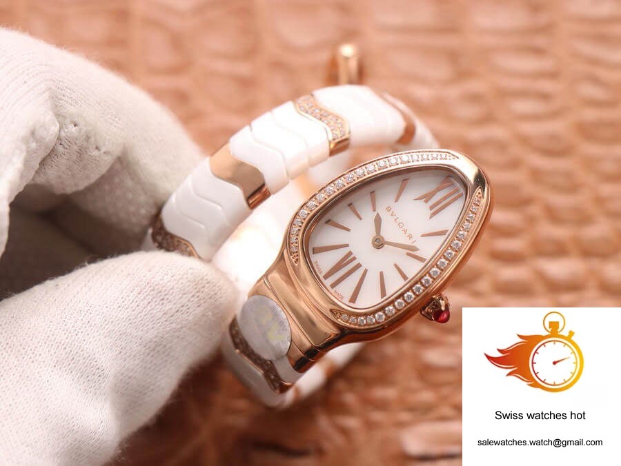 Bvlgari Serpenti 102202 BV Factory Rose Gold White Dial 9 Bvlgari Serpenti 102202 BV Factory Rose Gold White Dial 9