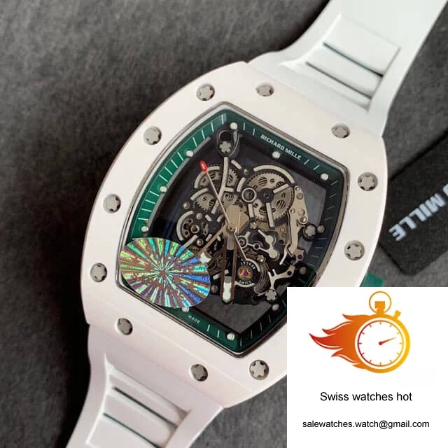 Richard Mille RM055 KV Factory White Ceramic Skeleton Dial 9 Richard Mille RM055 KV Factory White Ceramic Skeleton Dial 9