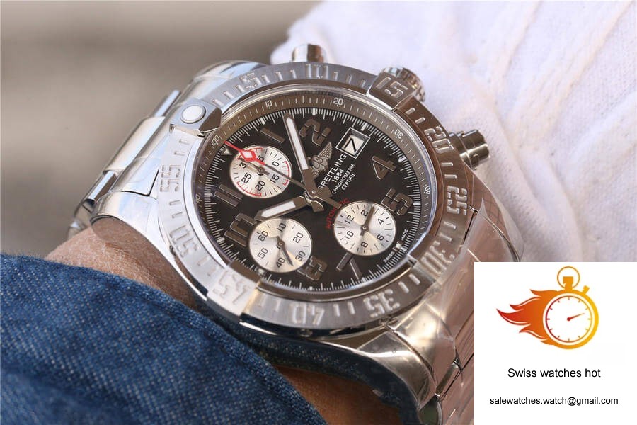 Breitling Avenger II A1338111/F564/170A GF Factory Bituminous Coal Color Dial 9 Breitling Avenger II A1338111/F564/170A GF Factory Bituminous Coal Color Dial 9