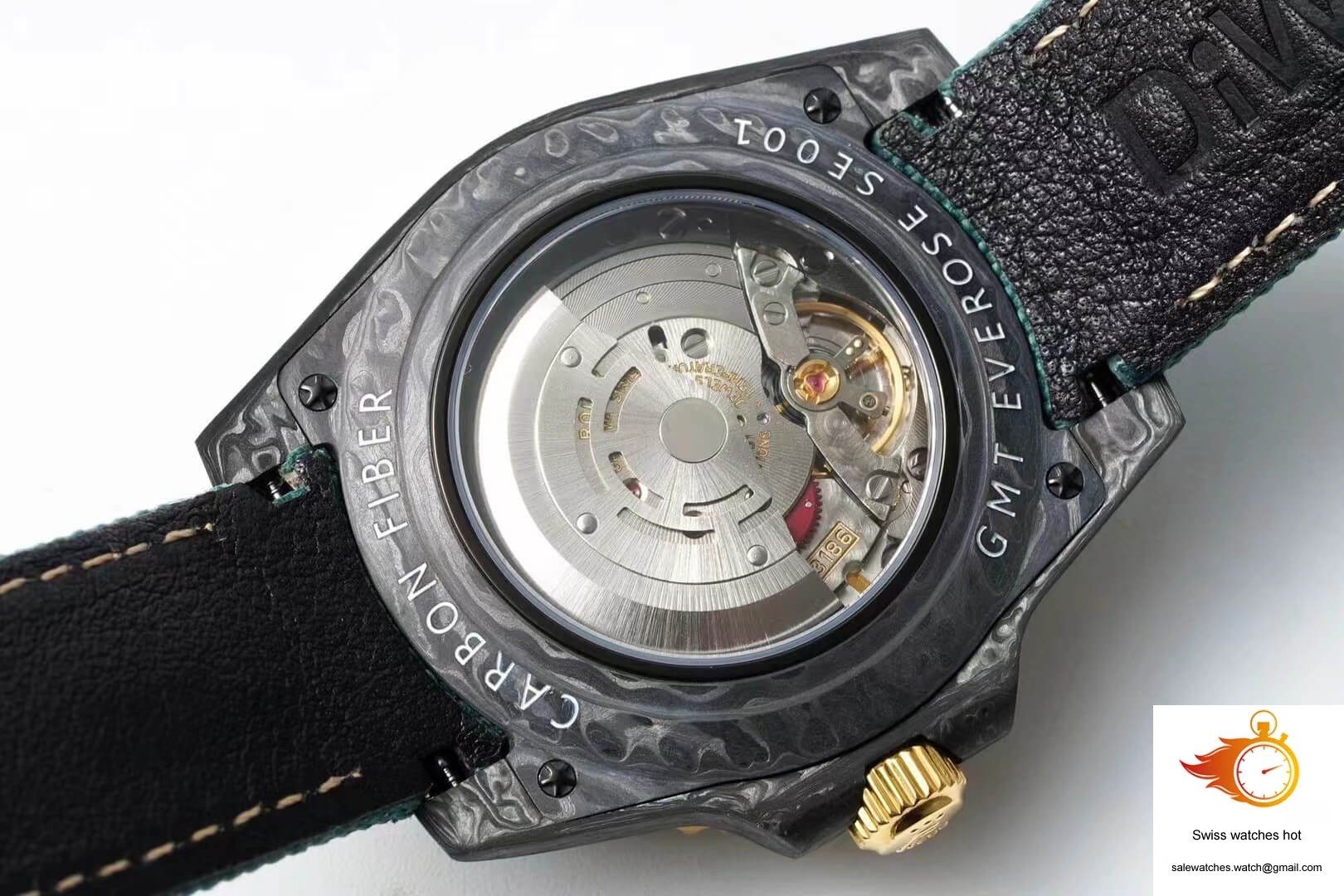Rolex GMT-MASTER II Diw Carbon Fiber Case Green Fabric Strap 9 Rolex GMT-MASTER II Diw Carbon Fiber Case Green Fabric Strap 9