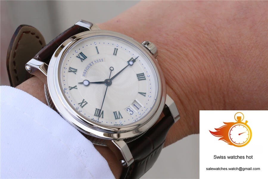 Breguet Marine 5817ST/12/5V8 White Dial Cowhide Strap 9 Breguet Marine 5817ST/12/5V8 White Dial Cowhide Strap 9