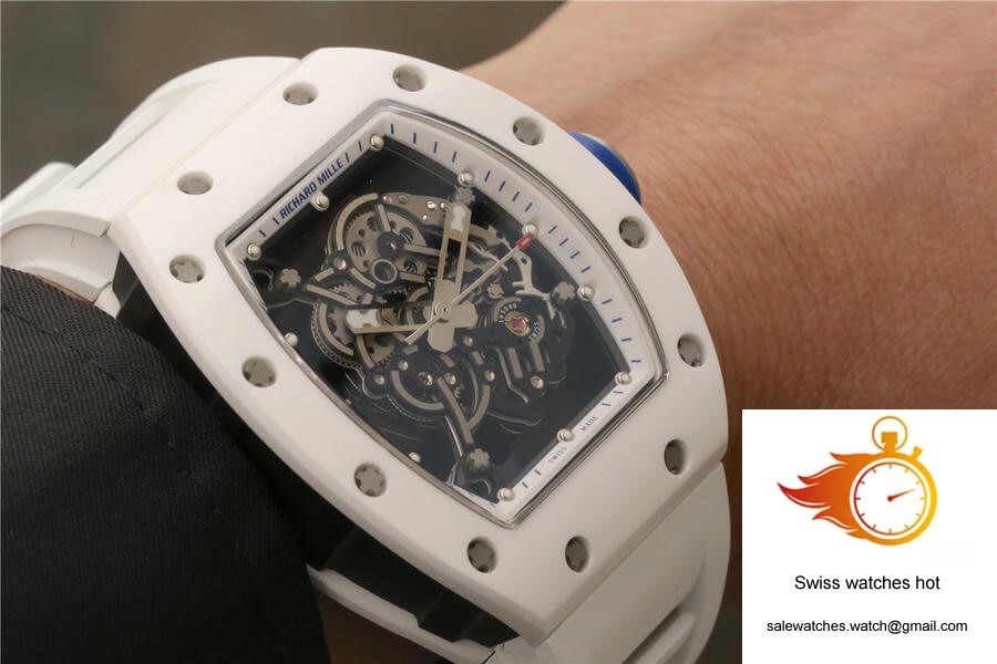 Richard Mille RM055 KV Factory White Ceramic Case 9 Richard Mille RM055 KV Factory White Ceramic Case 9
