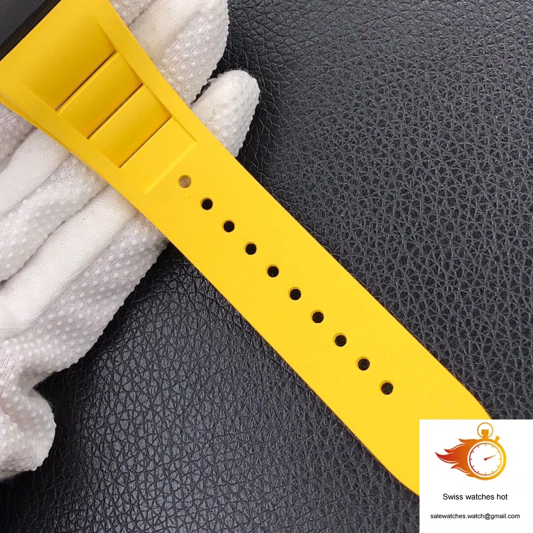Richard Mille RM-011 KV Factory Forged Carbon Yellow Strap 9 Richard Mille RM-011 KV Factory Forged Carbon Yellow Strap 9