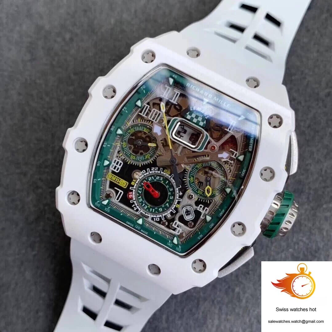 Richard Mille RM011-03 KV Factory Ceramic White Strap 9 Richard Mille RM011-03 KV Factory Ceramic White Strap 9