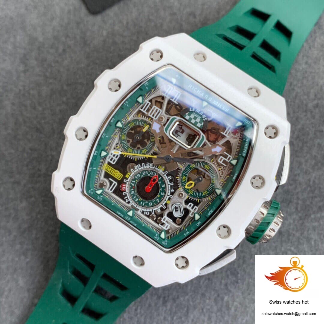 Richard Mille RM011-03 KV Factory White Ceramic Skeleton Dial 9 Richard Mille RM011-03 KV Factory White Ceramic Skeleton Dial 9