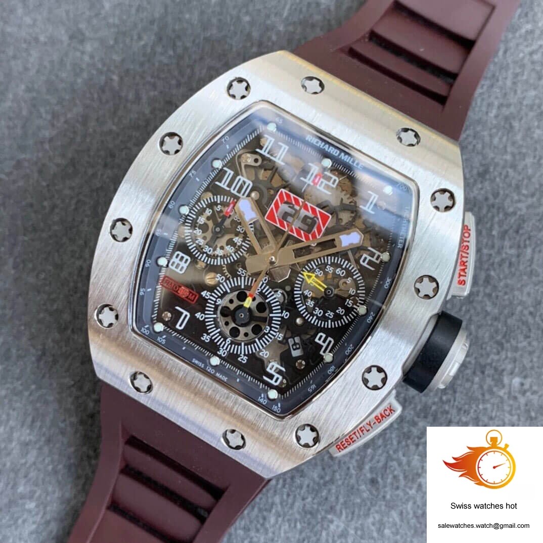 Richard Mille RM11 KV Factory Titanium Brown Strap 9 Richard Mille RM11 KV Factory Titanium Brown Strap 9