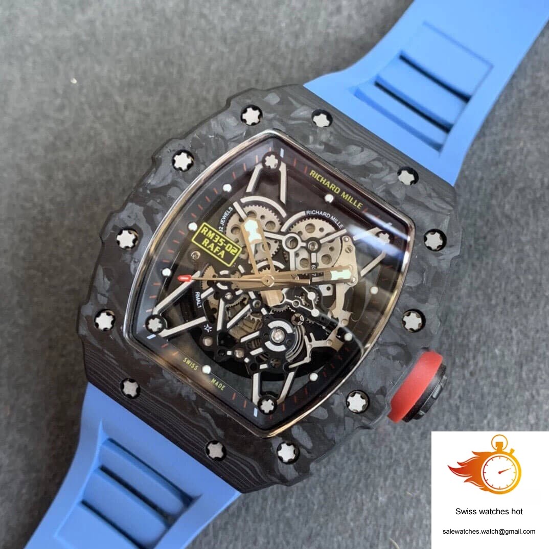 Richard Mille RM35-02 KV Factory V3 Carbon Fiber Shell Hollow Dial 9 Richard Mille RM35-02 KV Factory V3 Carbon Fiber Shell Hollow Dial 9