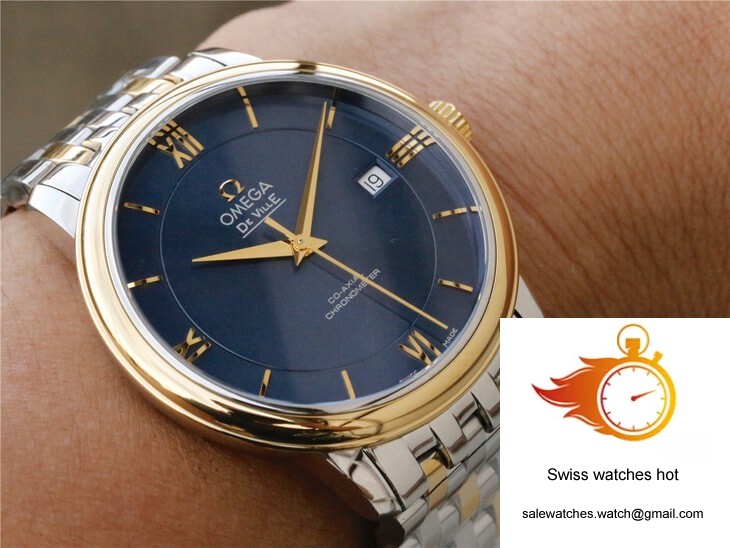 Omega De Ville 424.20.37.20.03.001 TW Factory Blue Dial 9 Omega De Ville 424.20.37.20.03.001 TW Factory Blue Dial 9