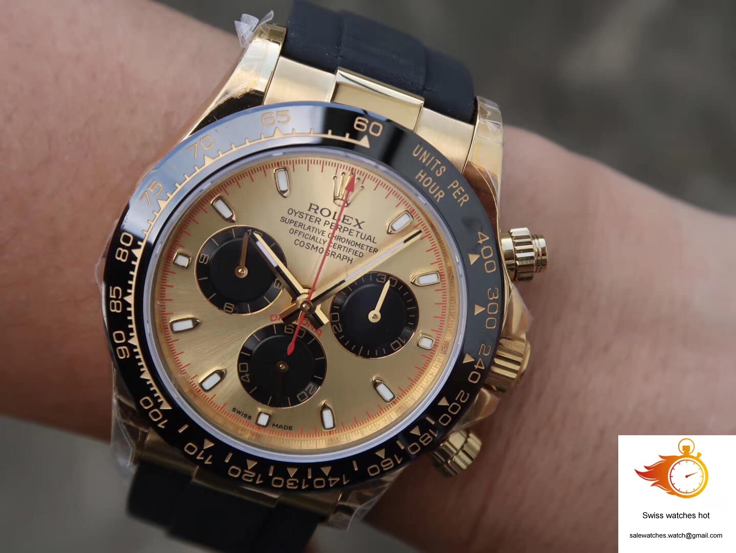 Rolex Daytona Cosmograph 116518ln JH Factory V6 Yellow Gold Black Chronograph 9 Rolex Daytona Cosmograph 116518ln JH Factory V6 Yellow Gold Black Chronograph 9