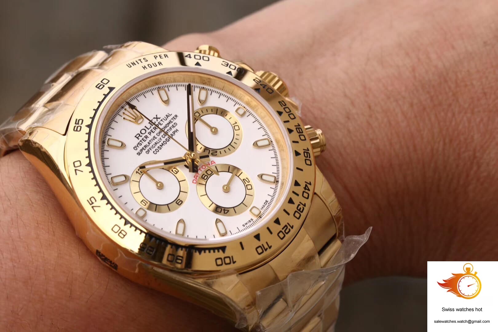 Rolex Daytona Cosmograph M116508-0001 JH Factory Yellow Gold White Dial 9 Rolex Daytona Cosmograph M116508-0001 JH Factory Yellow Gold White Dial 9