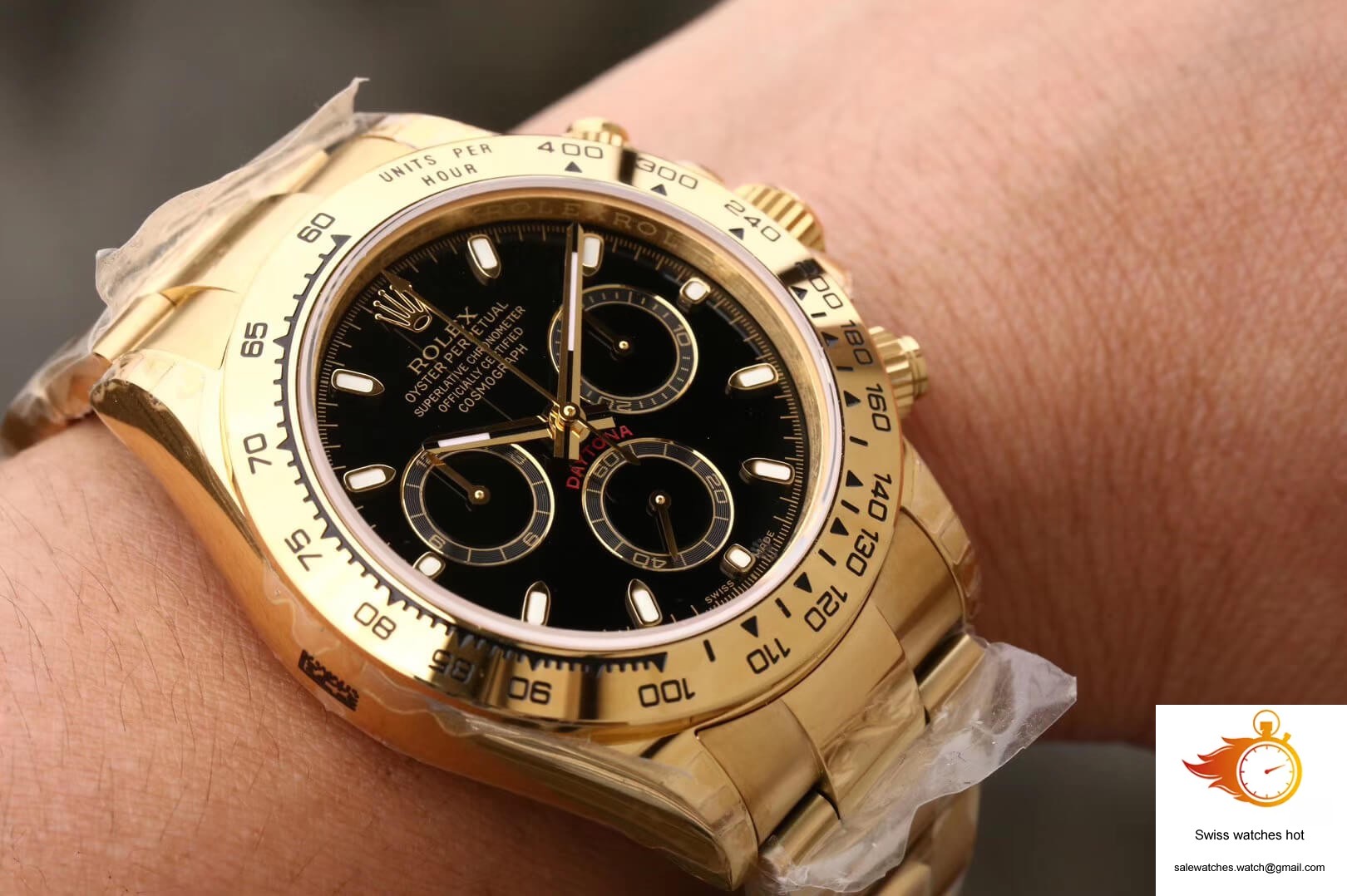 Rolex Daytona Cosmograph M116508-0004 JH Factory Yellow Gold Black Dial 9 Rolex Daytona Cosmograph M116508-0004 JH Factory Yellow Gold Black Dial 9