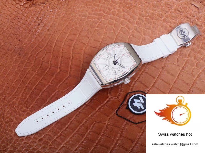 Franck Muller Vanguard V 45 SC DT 5N BC ZF Factory White Dial 9 Franck Muller Vanguard V 45 SC DT 5N BC ZF Factory White Dial 9