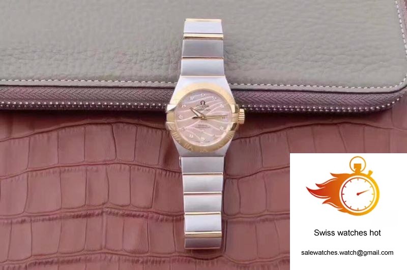 Omega Constellation Double Eagle Lady Yellow Mother-Of-Pearl Dial 27MM 3S Factory 9 Omega Constellation Double Eagle Lady Yellow Mother-Of-Pearl Dial 27MM 3S Factory 9