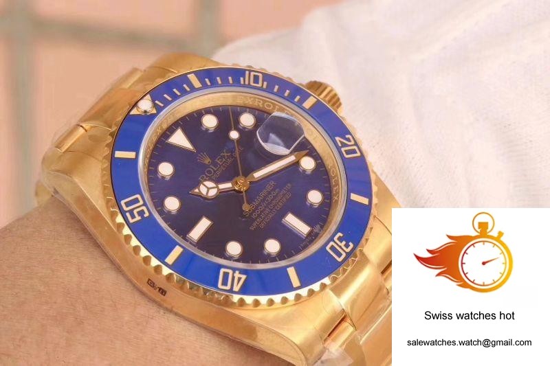 Rolex Submariner Date 116618LB VR Factory 18K Yellow Gold Wrapped Blue Dial 9 Rolex Submariner Date 116618LB VR Factory 18K Yellow Gold Wrapped Blue Dial 9