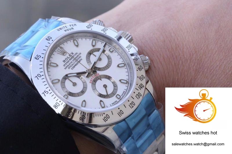 Rolex Daytona Cosmograph 116520 Noob Factory White Dial 9 Rolex Daytona Cosmograph 116520 Noob Factory White Dial 9