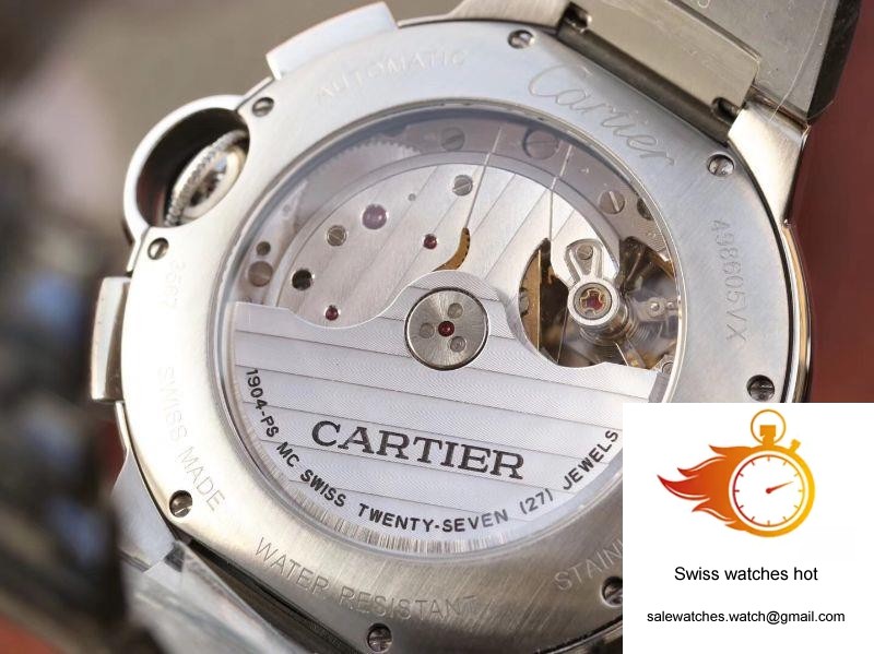 Cartier Ballon Bleu Chronograph W6920076 ZF Factory Silver Dial 9 Cartier Ballon Bleu Chronograph W6920076 ZF Factory Silver Dial 9