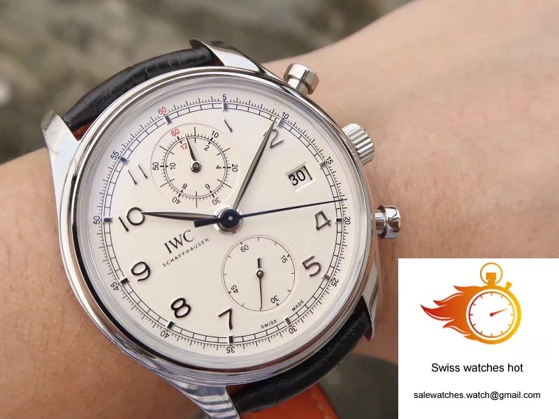IWC Portugieser Chronograph Classic IW390403 ZF Factory White Dial 9 IWC Portugieser Chronograph Classic IW390403 ZF Factory White Dial 9