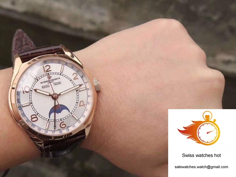Vacheron Constantin FiftySix Day-Date 4000E/000R/B438 18K Rose Gold White Dial 9 Vacheron Constantin FiftySix Day-Date 4000E/000R/B438 18K Rose Gold White Dial 9