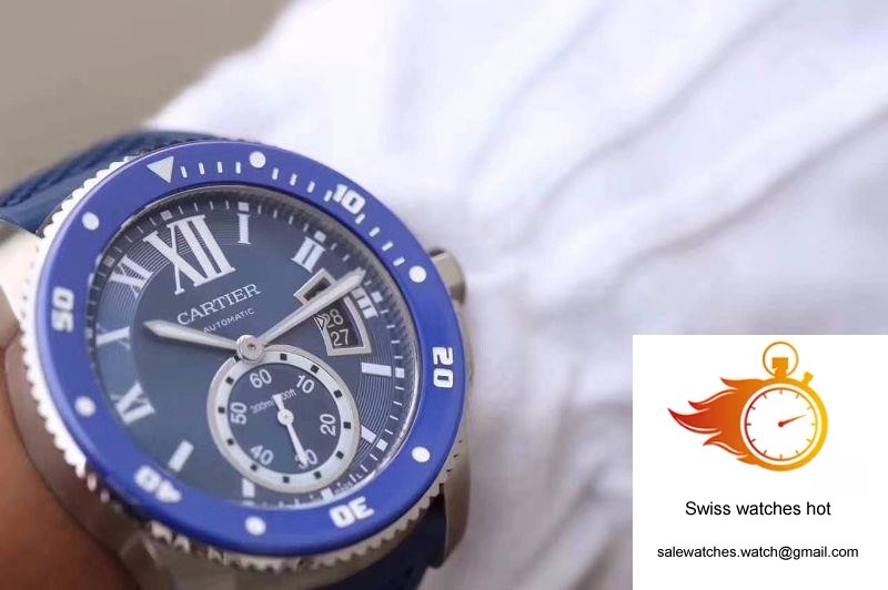 Calibre De Cartier Diver WSCA0010 42MM JF Factory Blue Dial 9 Calibre De Cartier Diver WSCA0010 42MM JF Factory Blue Dial 9