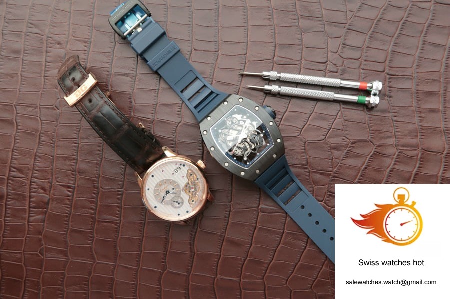 Richard Mille RM055 KV Factory Dark Blue Rubber Strap 9 Richard Mille RM055 KV Factory Dark Blue Rubber Strap 9