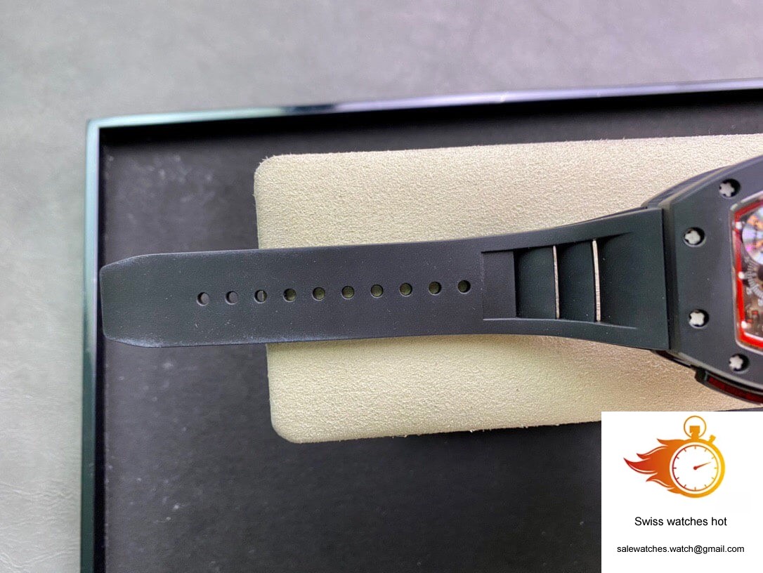 Richard Mille RM011 KV Factory Ceramic Black Rubber Strap 9 Richard Mille RM011 KV Factory Ceramic Black Rubber Strap 9