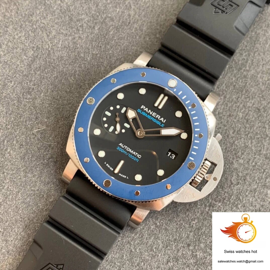 Panerai Submersible PAM01209 VS Factory Blue Bezel 9 Panerai Submersible PAM01209 VS Factory Blue Bezel 9