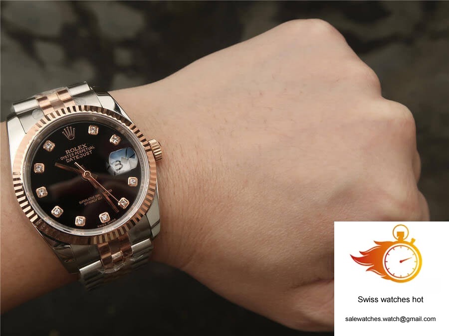 Rolex Datejust 116231 GM Factory Black Diamond Dial 9 Rolex Datejust 116231 GM Factory Black Diamond Dial 9