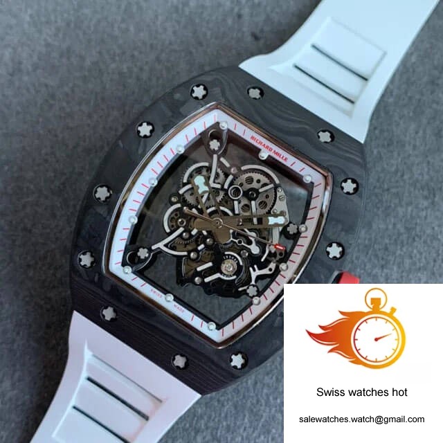 Richard Mille RM055 KV Factory V2 Carbon Fiber Black Case 9 Richard Mille RM055 KV Factory V2 Carbon Fiber Black Case 9
