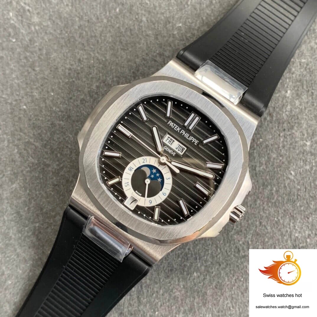 Patek Philippe Nautilus 5726 Moonphase GR Factory V2 Dark Grey Dial 9 Patek Philippe Nautilus 5726 Moonphase GR Factory V2 Dark Grey Dial 9